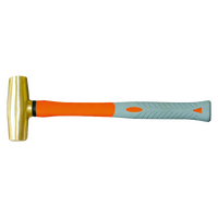 No.B2102A-1006 - 3Lb. (1.34 kg.) Brass Hammer with Fibreglass Handle